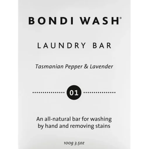 01 Tasmanian Pepper & Lavender Laundry Bar von Bondi Wash