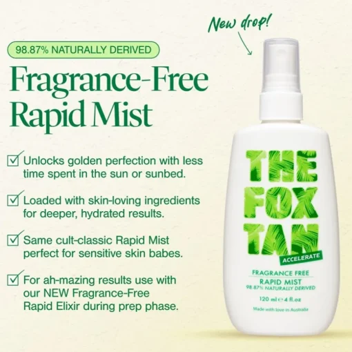 Accelerators Fragrance Free Rapid Tanning Mist von THE FOX TAN