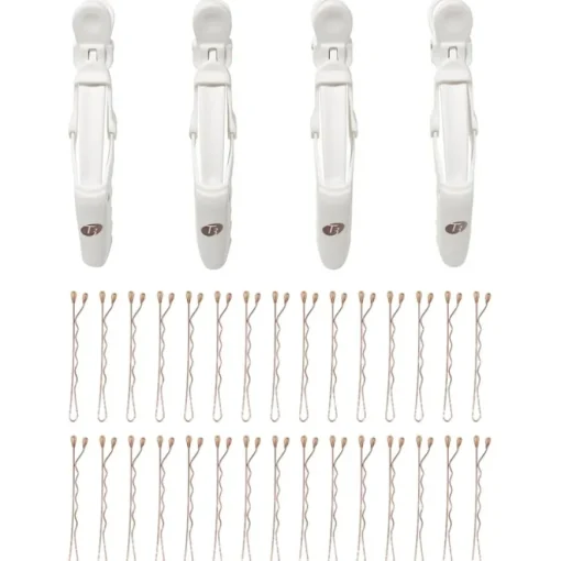 Accessoires Clip Kit with 4 Alligator Clips and 30 Rose Gold Bobby Pins von T3