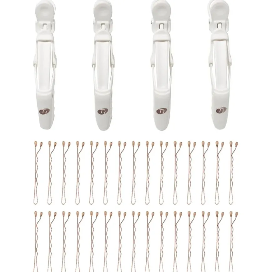 Accessoires Clip Kit with 4 Alligator Clips and 30 Rose Gold Bobby Pins von T3