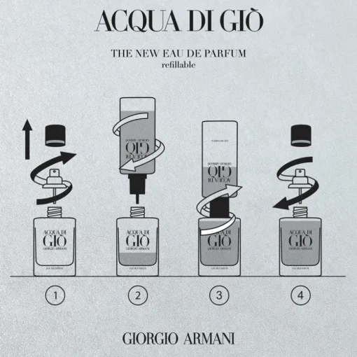 Acqua di Giò Homme Eau de Parfum Spray - nachfüllbar von Armani