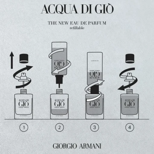 Acqua di Giò Homme Eau de Parfum Spray - nachfüllbar von Armani