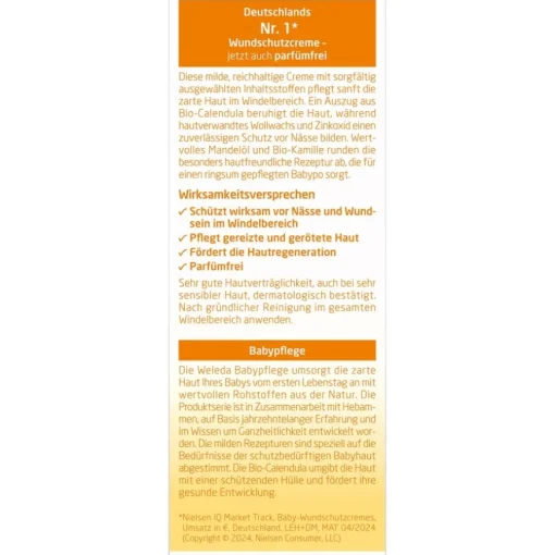 Babys & Kids Wundschutzcreme parfümfrei Calendula Für normale und sensible Babyhaut von Weleda