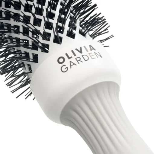 Blowout Expert Blowout Shine Rundbürste Keramikbeschichtet, ionisierte Nylonborsten von Olivia Garden
