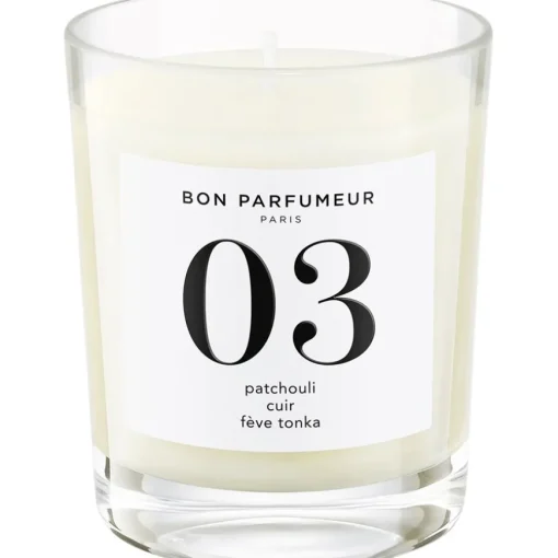Candles 03 Patchouli, Leather, Tonka Bean von BON PARFUMEUR