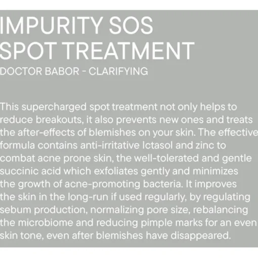 Clarifying Impurity SOS Spot Treatment von BABOR
