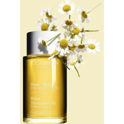CLARINS Huile "Relax" Entspannendes, beruhigendes Körperpflege-Öl aus 100% Pflanzenextrakten