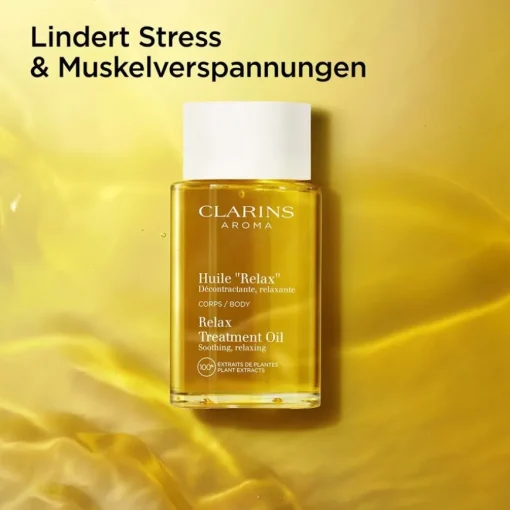 CLARINS Huile "Relax" Entspannendes, beruhigendes Körperpflege-Öl aus 100% Pflanzenextrakten