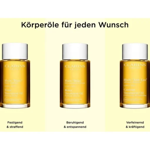 CLARINS Huile "Relax" Entspannendes, beruhigendes Körperpflege-Öl aus 100% Pflanzenextrakten