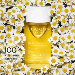 CLARINS Huile "Relax" Entspannendes, beruhigendes Körperpflege-Öl aus 100% Pflanzenextrakten