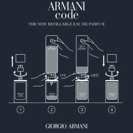 Code Homme Eau de Parfum Spray - nachfüllbar von Armani