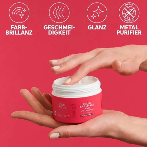 Color Brilliance Vibrant Color Mask Coarse Hair von Wella