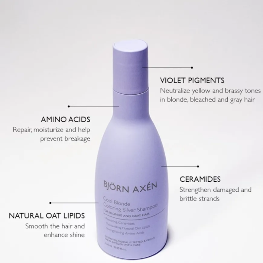 Cool Blonde Coloring Silver Shampoo von Bjo¨rn Axe´n