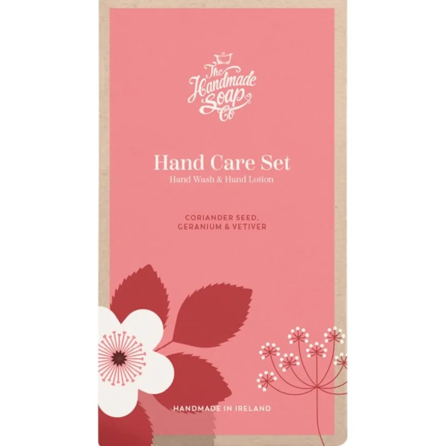 Coriander Seed, Geranium & Vetiver Geschenkset Handseife und Handlotion von The Handmade Soap