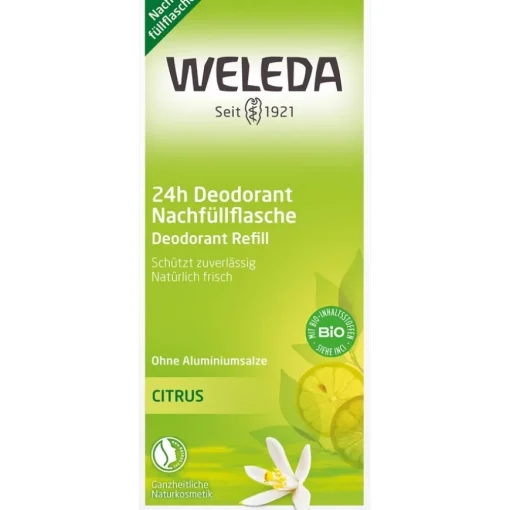 Deodorants Citrus Fresh Deo Spray Zuverlässige, natürliche Wirkung ohne Aluminiumsalze von Weleda