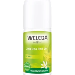 Deodorants Citrus 24h Deo Roll-On Natürlich frisch und wirksam, 24h Schutz ohne Aluminiumsalze von Weleda