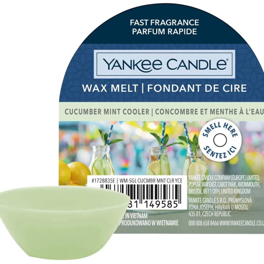 Duftwachs Cucumber Mint Cooler Green von Yankee Candle