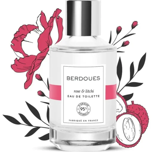 Eau de Toilette 95% Organics Rose & Litchi von Berdoues