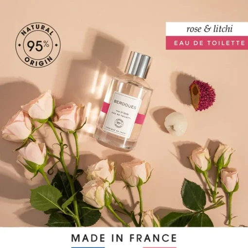 Eau de Toilette 95% Organics Rose & Litchi von Berdoues