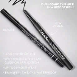 Eyeliner & Kajal The Intense Eyeliner 24H Wear & Smudge-Proof von Isadora