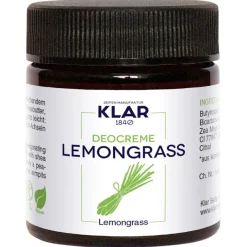 Feste Deocreme Lemongras von Klar Seifen