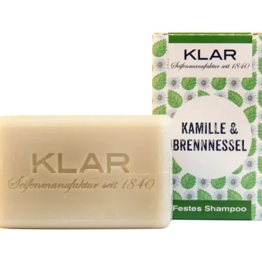 Festes Shampoo Kamille & Brennnessel von Klar Seifen