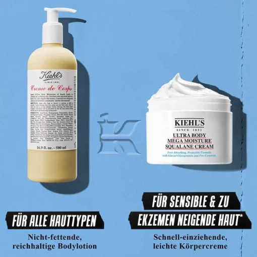 Feuchtigkeitspflege Ultra Body Mega Moisture Squalane Cream von Kiehl's