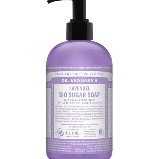 Flüssigseifen Lavendel Bio Sugar Soap von Dr. Bronner's