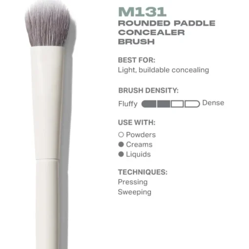 Gesichtspinsel M131 Rounded Paddle Concealer Brush von Morphe