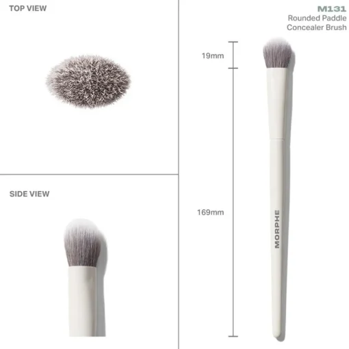 Gesichtspinsel M131 Rounded Paddle Concealer Brush von Morphe