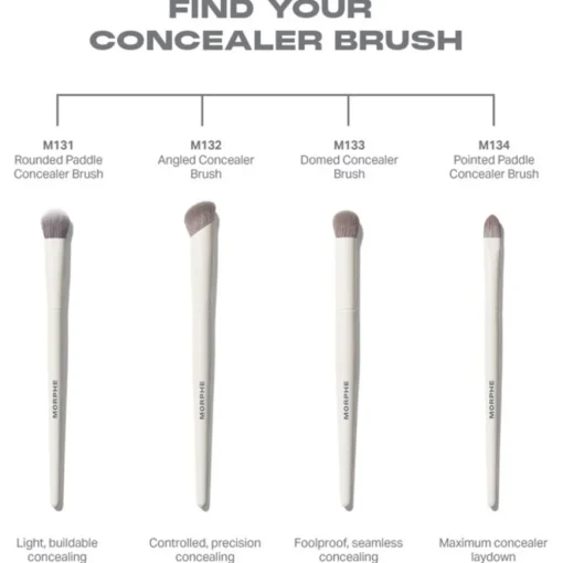 Gesichtspinsel M131 Rounded Paddle Concealer Brush von Morphe