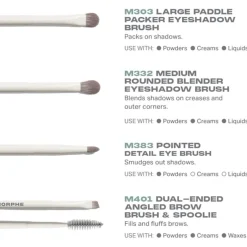 Gesichtspinsel-Sets Best of Blends 8-Piece Face & Eye Brush Set von Morphe