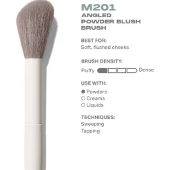 Gesichtspinsel-Sets M201 Angled Powder Blush Brush von Morphe