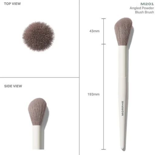 Gesichtspinsel-Sets M201 Angled Powder Blush Brush von Morphe