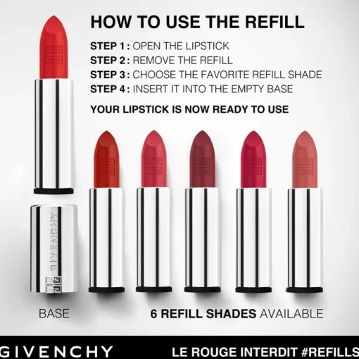 GIVENCHY LIPPEN MAKE-UP Le Rouge Interdit Intense Silk Refill