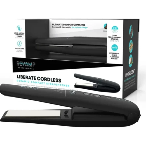 Glätteisen Liberate kompakt, kabellos, keramik von Revamp Professional