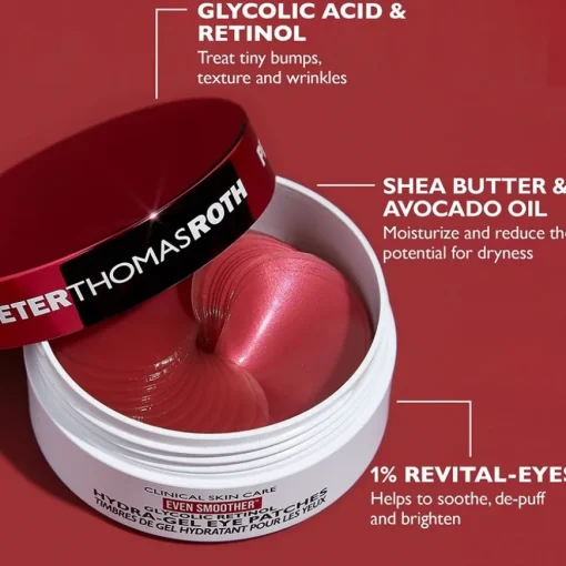 Glycolic Even Smoother Glycolic Retinol Hydra-Gel Eye Patches von Peter Thomas Roth