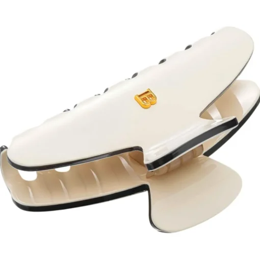 Haarklammern Cellulose Acetate Pince White von Balmain Hair Couture