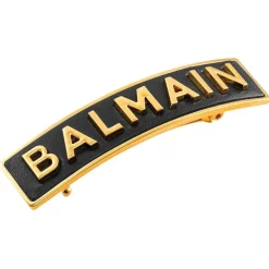 Haarspangen Gold Plated Hair Slide Logo von Balmain Hair Couture