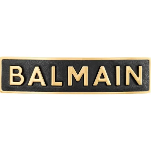 Haarspangen Gold Plated Hair Slide Logo von Balmain Hair Couture