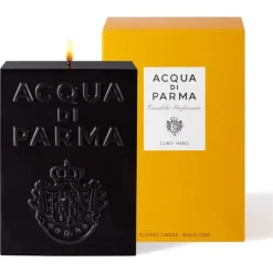 Home Collection Schwarze Cube Candle Ambra von Acqua di Parma