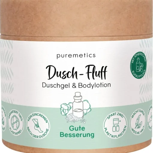 3in1 Duschpflege Dusch-Fluff Gute Besserung von puremetics
