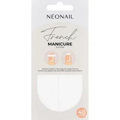 Kunstnägel & Nageldesign French Manicure Stickers Eckig von NEONAIL