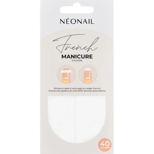 Kunstnägel & Nageldesign French Manicure Stickers Eckig von NEONAIL
