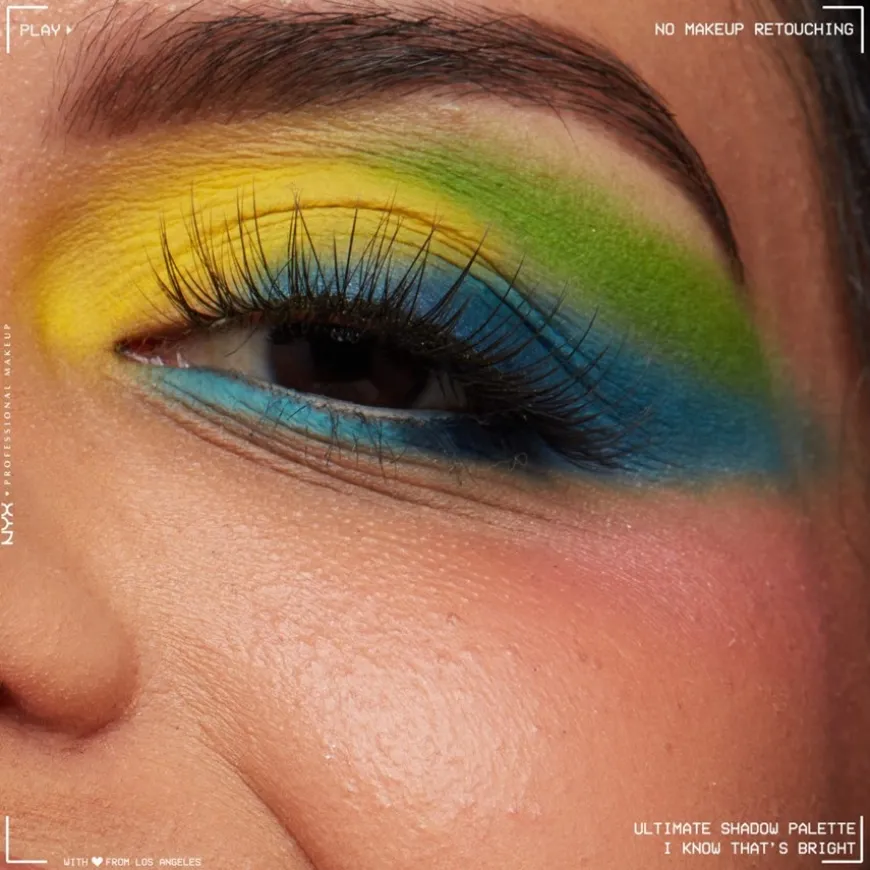 Lidschatten Ultimate Shadow Palette I Know That's Bright von NYX Professional Makeup