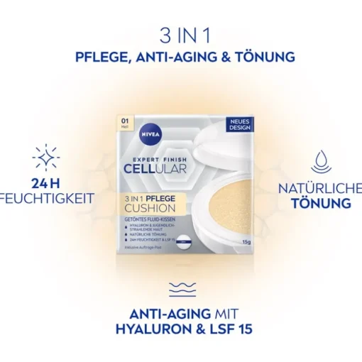 Make-up Hyaluron Cellular Expert Finish 3in1 Pflege Cushion von NIVEA