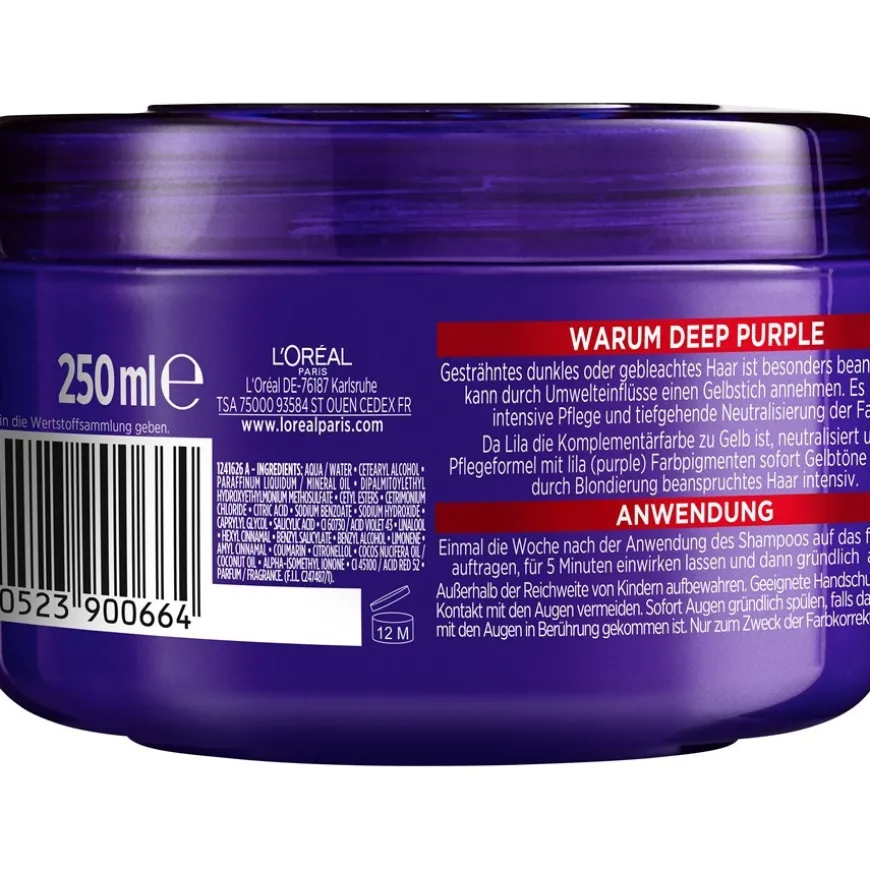 Masken & Crème Color Glanz Deep Purple Maske von L’Oréal Paris