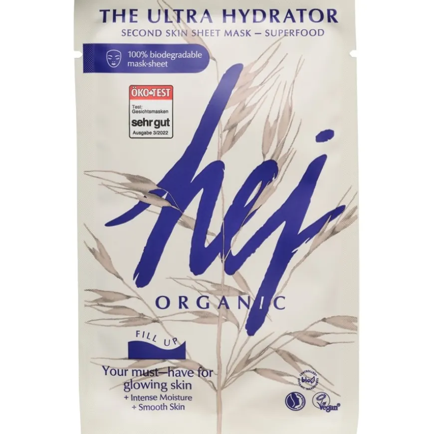 Masken & Peelings The Ultra Hydrator Second Skin Sheet Mask von Hej Organic