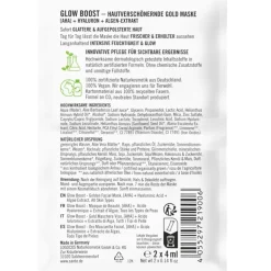 Masken Glow Boost Gold Maske AHA, Hyaluron & Algen-Extrakt von Sante Naturkosmetik