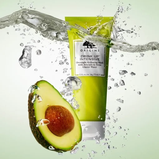 Masken Intensive Overnight Hydrating Mask with Avocado & Swiss Glacial Water von Origins
